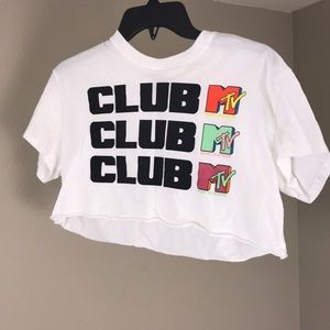 A mtv crop top from forever 21